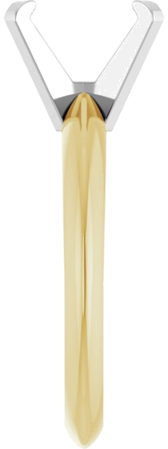 Sužadėtuvių Žiedas „Solitaire“ 585 Baltojo Ir Geltonojo Aukso Emerald 7.5mm x 5.5mm (4)