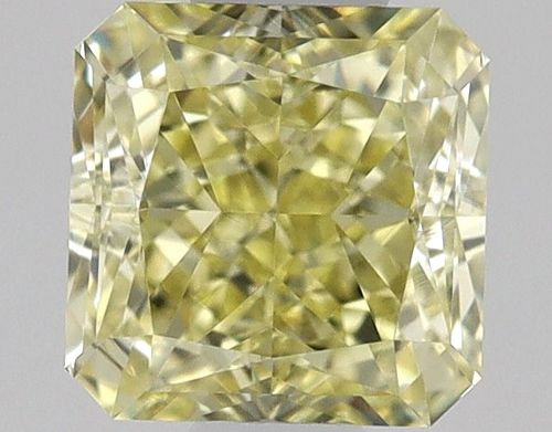 0.5 carat Fancy Yellow-VVS1 Natūralus Square Radiant Deimantas (1)
