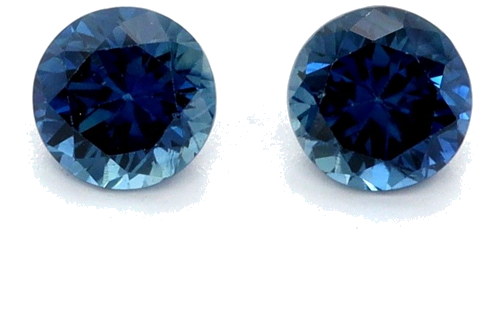 0.48 carat BLUE Round Safyras (1)