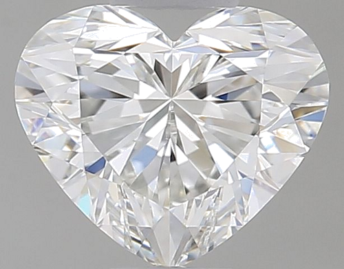 0.5 carat F-VVS2 Natūralus Heart Deimantas (1)