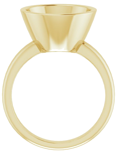 Sužadėtuvių Žiedas „Bezel-Set Solitaire“ 14k yellow gold Round 12mm (2)