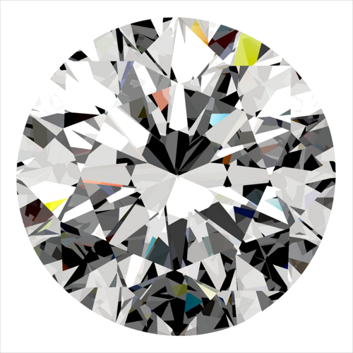 0.4 carat F-VS2 Very Good cut Natūralus Round Deimantas (1)