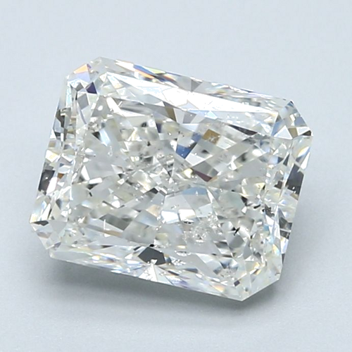 3.01 carat H-SI2 Natūralus Radiant Deimantas (1)