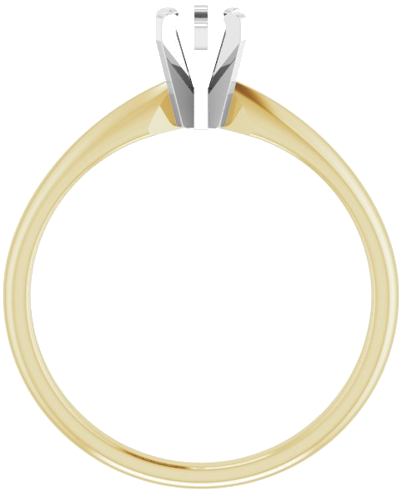 Sužadėtuvių Žiedas „Solitaire“ 585 Baltojo Ir Geltonojo Aukso Pear Shape 6mm x 4mm (2)