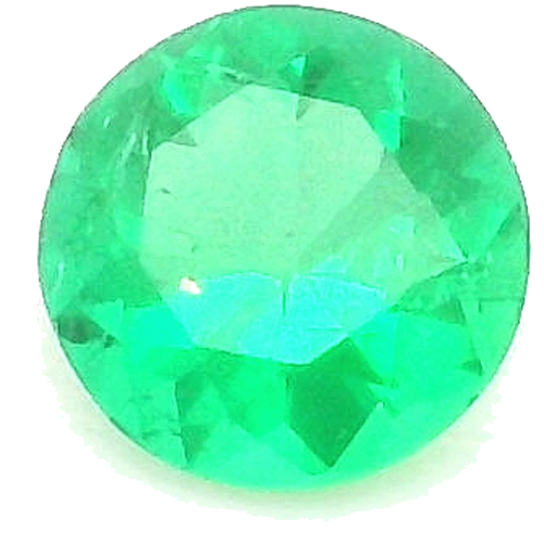 0.17 carat GREEN Round Smaragdas (1)