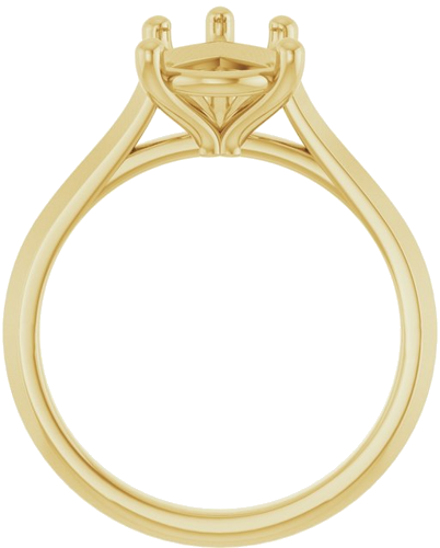 Sužadėtuvių Žiedas „Claw-Prong“ 10k yellow gold Pear 12mm x 8mm (2)