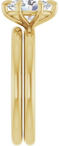 Sužadėtuvių Žiedas „Solitaire“ 585 Geltonojo Aukso Oval 8mm x 6mm (9)