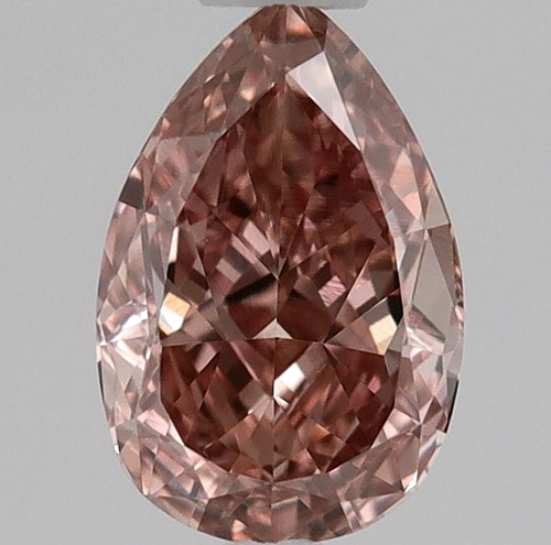 0.4 carat Fancy Brownish Orangey Pink-VS1 Natūralus Pear Deimantas (1)