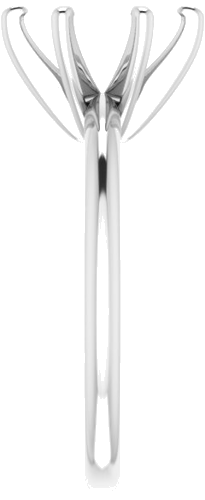 Sužadėtuvių Žiedas „Solitaire“ 585 Baltojo Aukso Oval 9mm x 7mm (4)