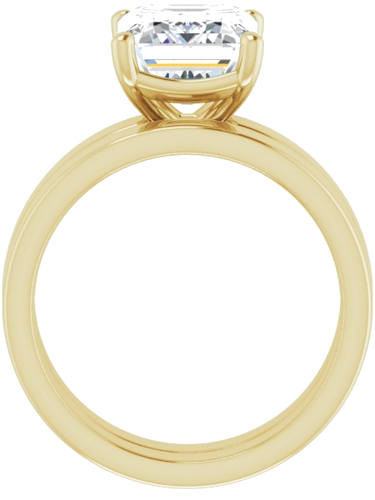 Sužadėtuvių Žiedas „Solitaire“ 585 Geltonojo Aukso Emerald 10mm x 8mm (7)