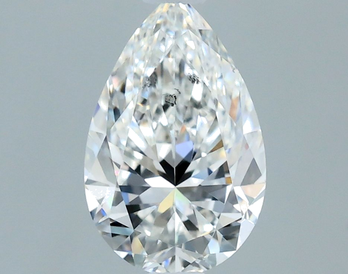 0.7 carat F-SI1 Natūralus Pear Deimantas (1)