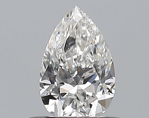 0.35 carat F-VVS2 Natūralus Pear Deimantas (1)