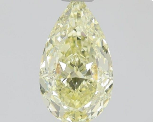 0.62 carat Fancy Light  Yellow-VVS2 Natūralus Pear Deimantas (1)