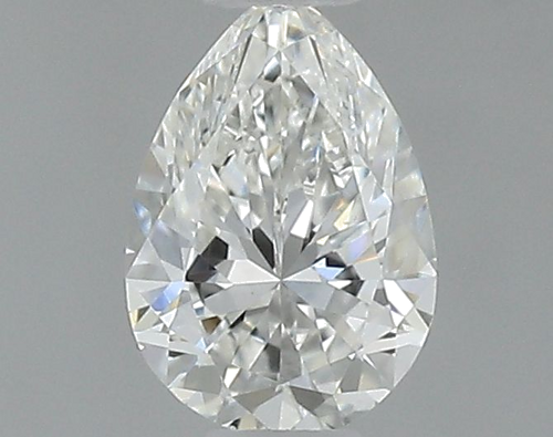 0.4 carat H-VS2 Natūralus Pear Deimantas (1)