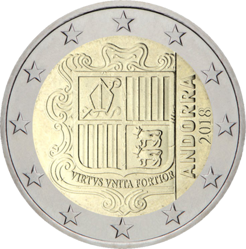 2018 Andora nacionalinė 2 eurų moneta (1)