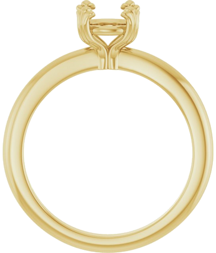 Sužadėtuvių Žiedas „Solitaire“ 14k yellow gold Round 6.5mm (2)