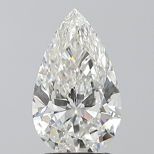 2.01 carat H-SI2 Natūralus Pear Deimantas (1)