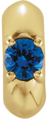 Pakabukas „Birth of a Child® Miniature Birthstone“ 585 Geltonojo Aukso Round 3mm (2)