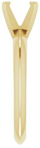 14K Yellow 5.7-6.0 mm Round 4-Prong Solitaire Engagement Mounting (4)