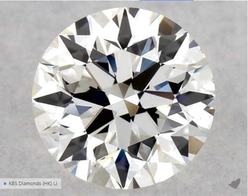 0.5 carat H-VS1 Excellent cut Natūralus Round Deimantas (1)