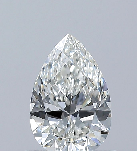 0.53 carat H-VVS2 Natūralus Pear Deimantas (1)