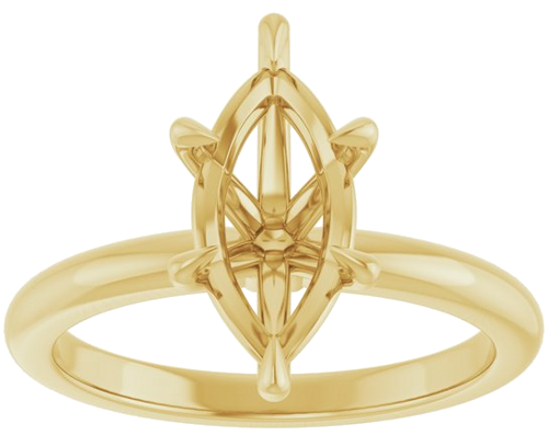 Sužadėtuvių Žiedas „Solitaire“ 14k yellow gold Marquise 12mm x 6mm (3)