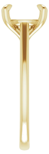 Sužadėtuvių Žiedas „Solitaire“ 585 Geltonojo Aukso Round 8.8mm (4)