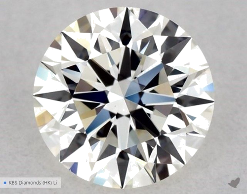 0.56 carat J-VVS2 Excellent cut Natūralus Round Deimantas (1)