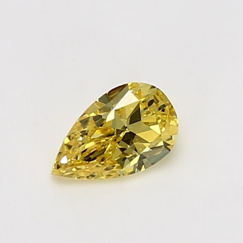 0.42 carat Fancy Vivid  Yellow-VS1 Natūralus Pear Deimantas (1)
