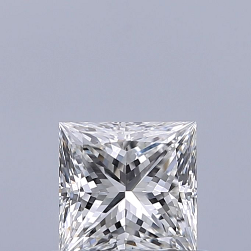0.5 carat F-VVS2 Natūralus Princess Deimantas (1)