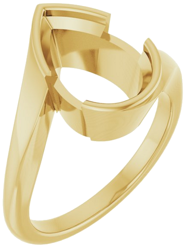Sužadėtuvių Žiedas „Half-Bezel Solitaire“ 14k yellow gold Pear 12mm x 8mm (1)