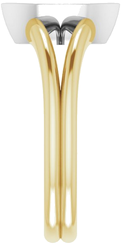 14K Yellow   White 10x5 mm Marquise Engagement Ring Mounting (4)