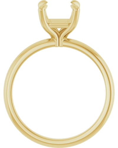 Sužadėtuvių Žiedas „Solitaire“ 585 Geltonojo Aukso Asscher 7mm (2)