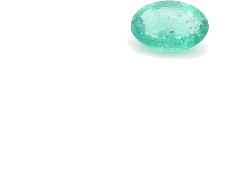 0.35 carat GREEN Oval Smaragdas (1)