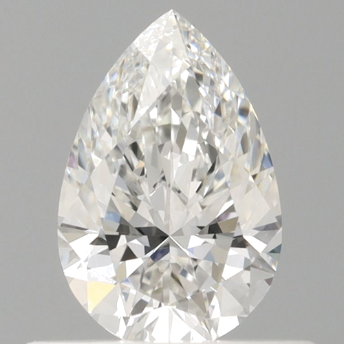 0.5 carat F-VVS1 Natūralus Pear Deimantas (1)