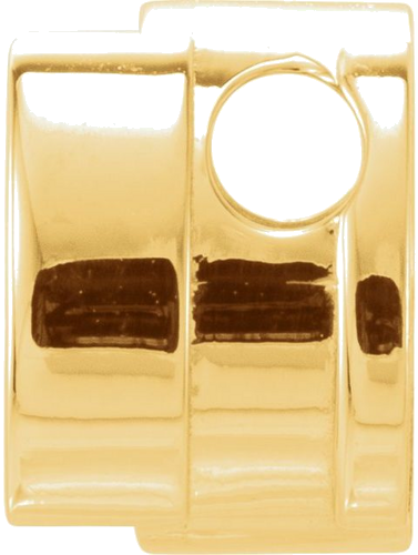 Pakabukas „Round Half-Bezel Slide“ 14k yellow gold Round 3.4mm (2)