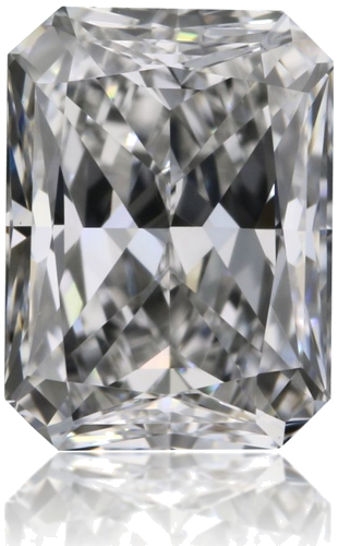 0.5 carat E-VVS2 Natūralus Radiant Deimantas (1)