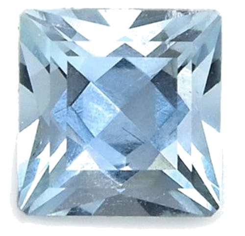 0.52 carat BLUE Princess Aquamarine (1)