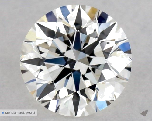 0.5 carat H-VVS2 Excellent cut Natūralus Round Deimantas (1)