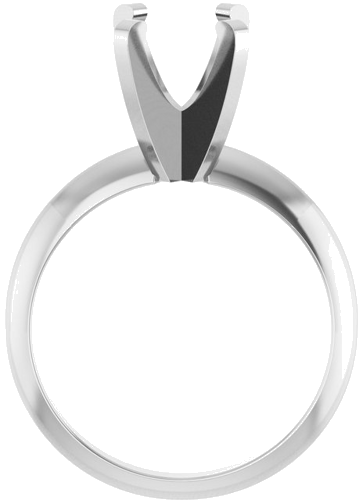 Sužadėtuvių Žiedas „Solitaire“ 950 Platinos Oval 9mm x 7mm (2)