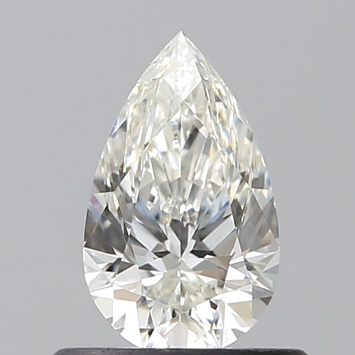 0.5 carat H-VS2 Natūralus Pear Deimantas (1)