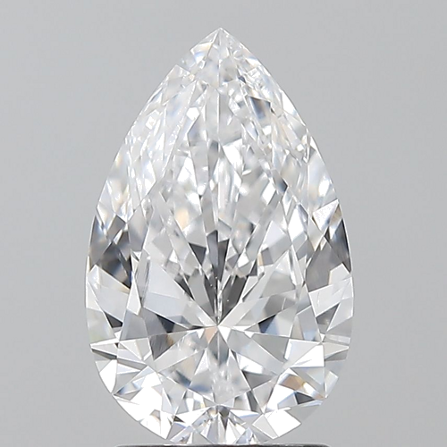 2.01 carat D-VS2 Natūralus Pear Deimantas (1)