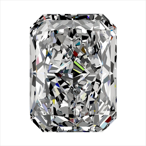 0.32 carat F-VS2 Natūralus Radiant Deimantas (1)