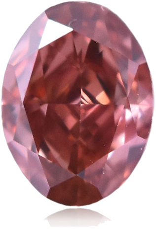 0.24 carat Fancy Deep Orangey Pink-VVS2 Natūralus Oval Deimantas (1)