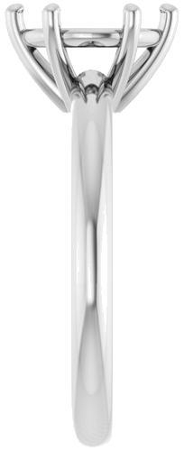 Sužadėtuvių Žiedas 14k white gold Round 8.2mm (4)
