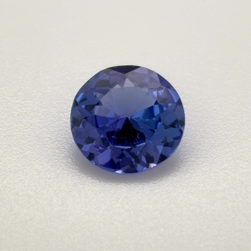0.665 carat BLUE Round Tanzanite (1)