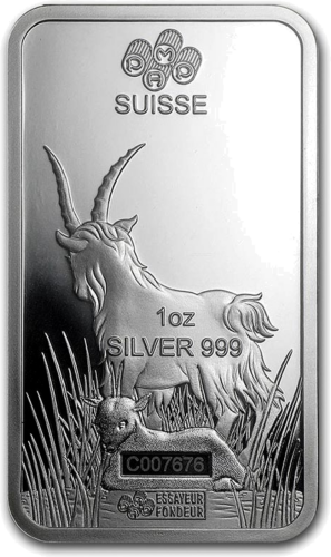 1 oz Silver Bar 2015 Goat of the Year Lunar PAMP (4)
