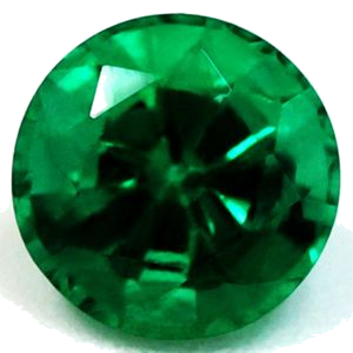 0.44 carat GREEN Round Smaragdas (1)