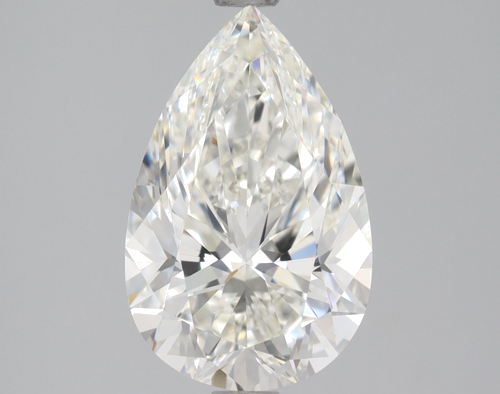 2.1 carat H-IF Natūralus Pear Deimantas (1)