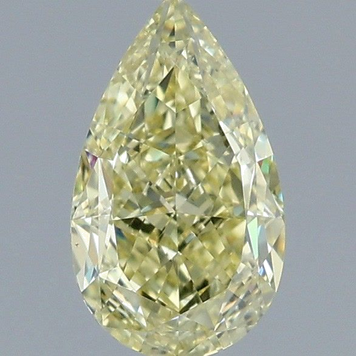 1.16 carat Fancy Yellow-VS2 Natūralus Pear Deimantas (1)